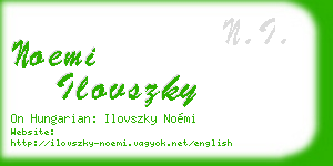 noemi ilovszky business card